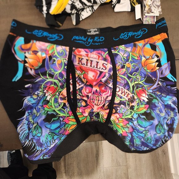 2 Pack Ed Hardy Boxer Briefs XL - Picture 1 of 6